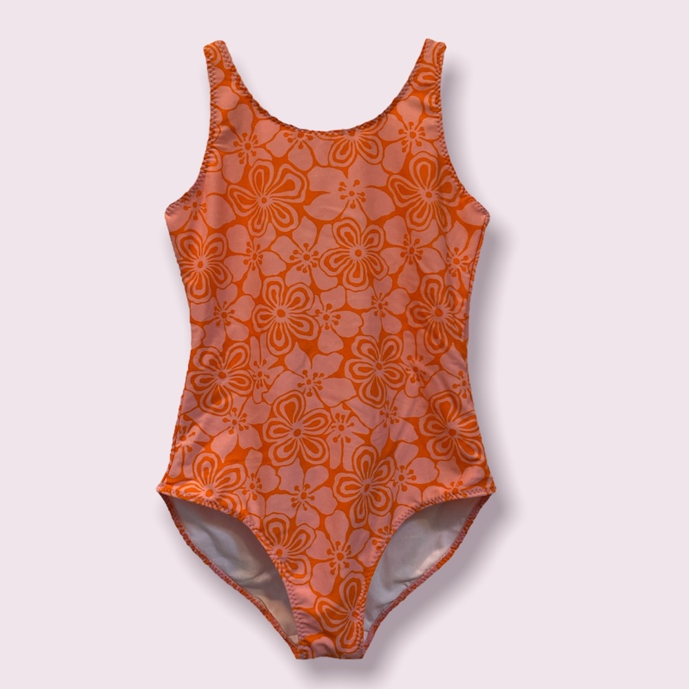 GAP Pink & Orange Floral Swimsuit - Excellent Like New Condition - Size XL (12)